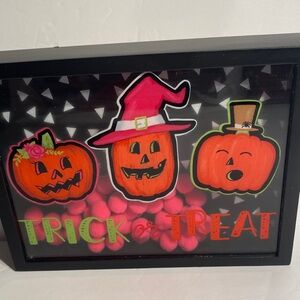 Ashland Halloween Pumpkin Picture Frame - Black and Orange